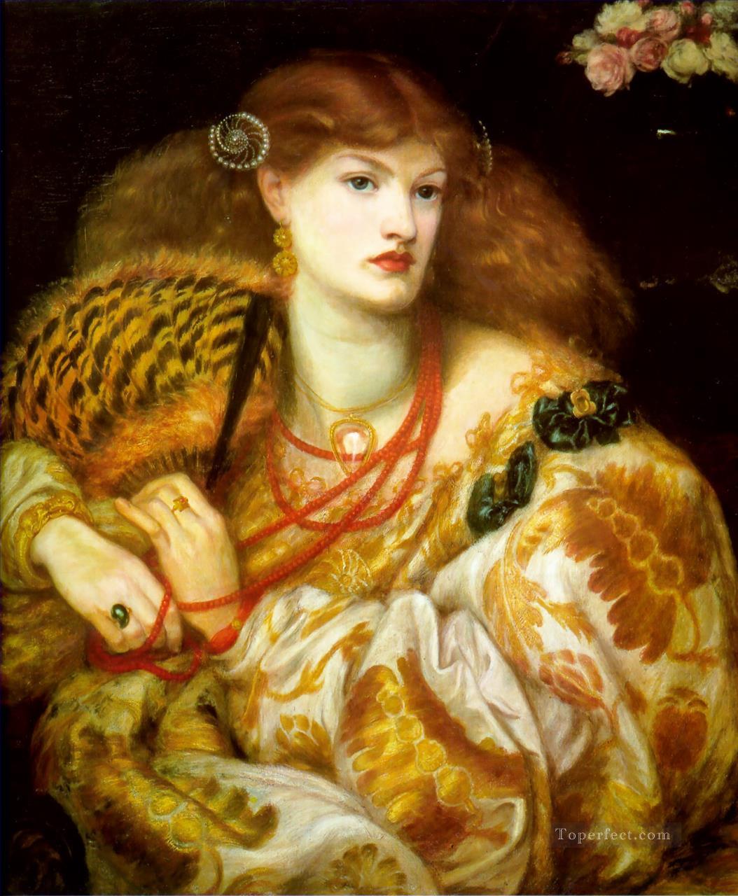 Mona Vanna Pre Raphaelite Brotherhood Dante Gabriel Rossetti Oil Paintings